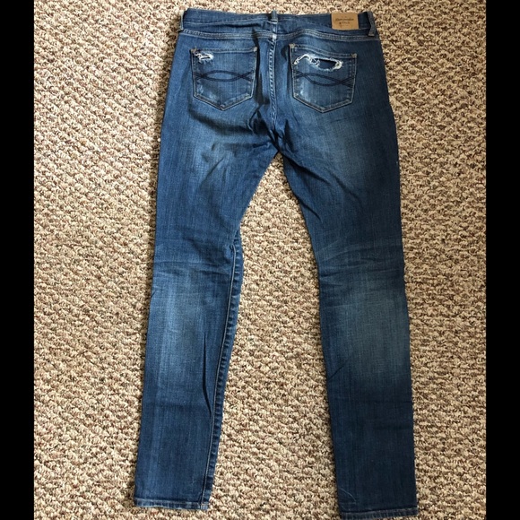 🍄abercrombie & fitch distressed skinny jeans - Picture 3 of 4